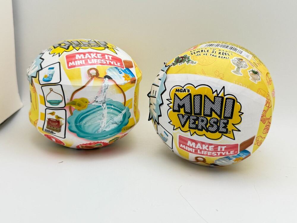 MGAs Mini Verse Make It Mini Lifestyle Blind Ball Collectible Toy New Set of 2
